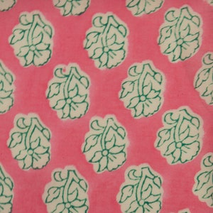 Set of 4 Pink Block Print Napkin- Cloth Napkin - Cotton Napkin - Reusable Napkin -Gift under 20 -Handkerchief- Pink Floral Napkin - Bandana