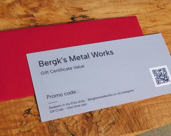 Bergks Metal Works Gift Card