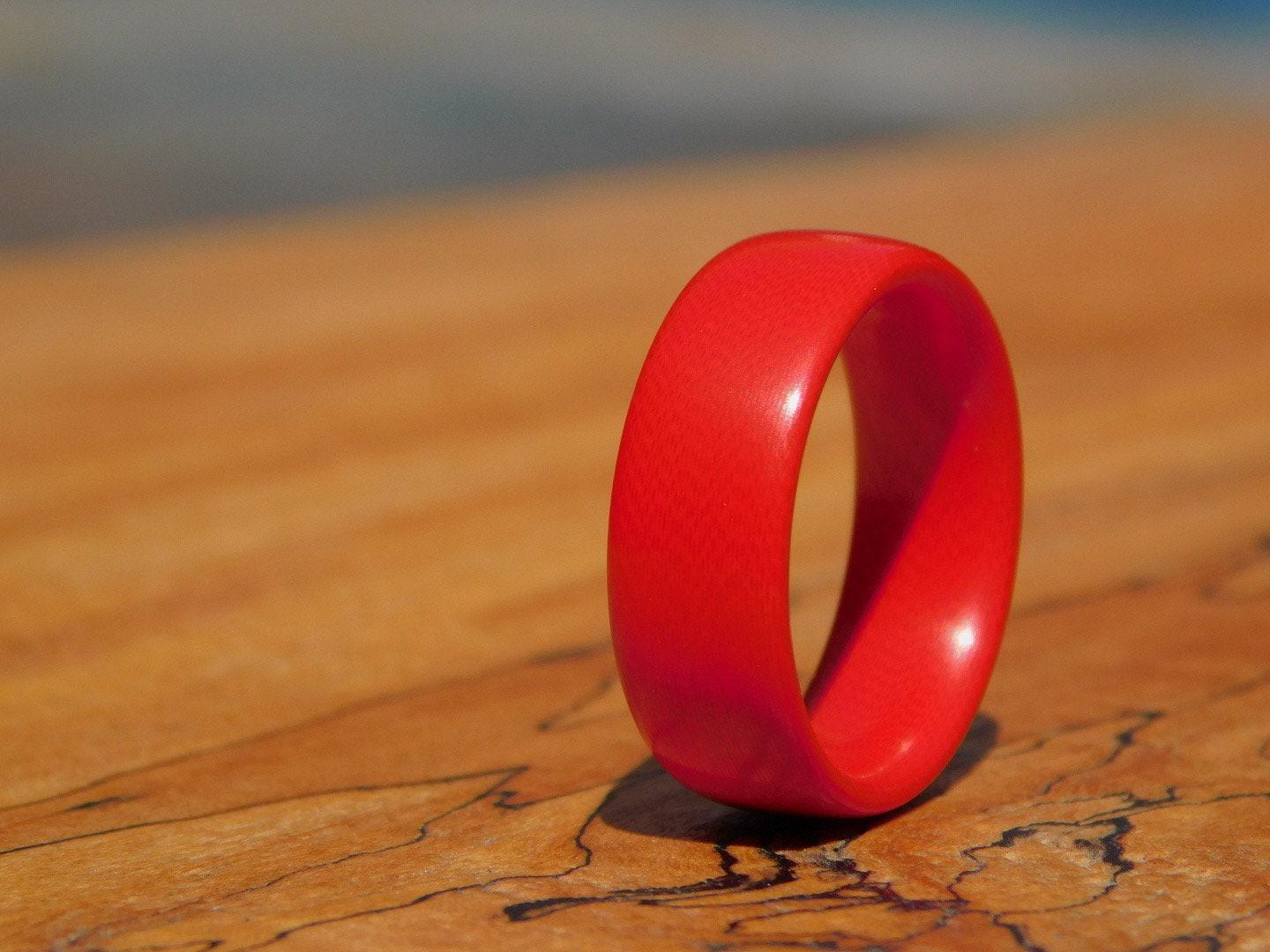 Red G Rings Cherry Red G10 Ring - Etsy