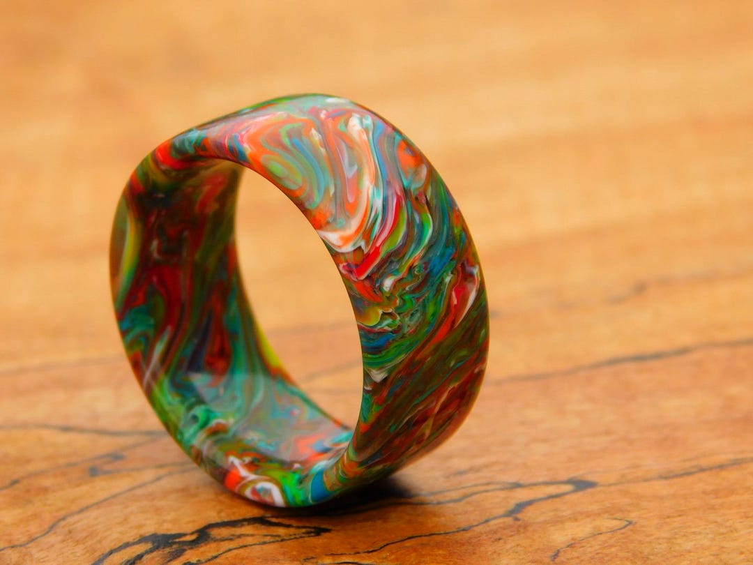 Resco Rings Collision Resin Ring - Etsy