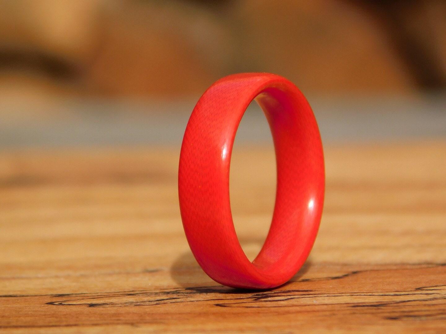 Red G Rings Cherry Red G10 Ring - Etsy