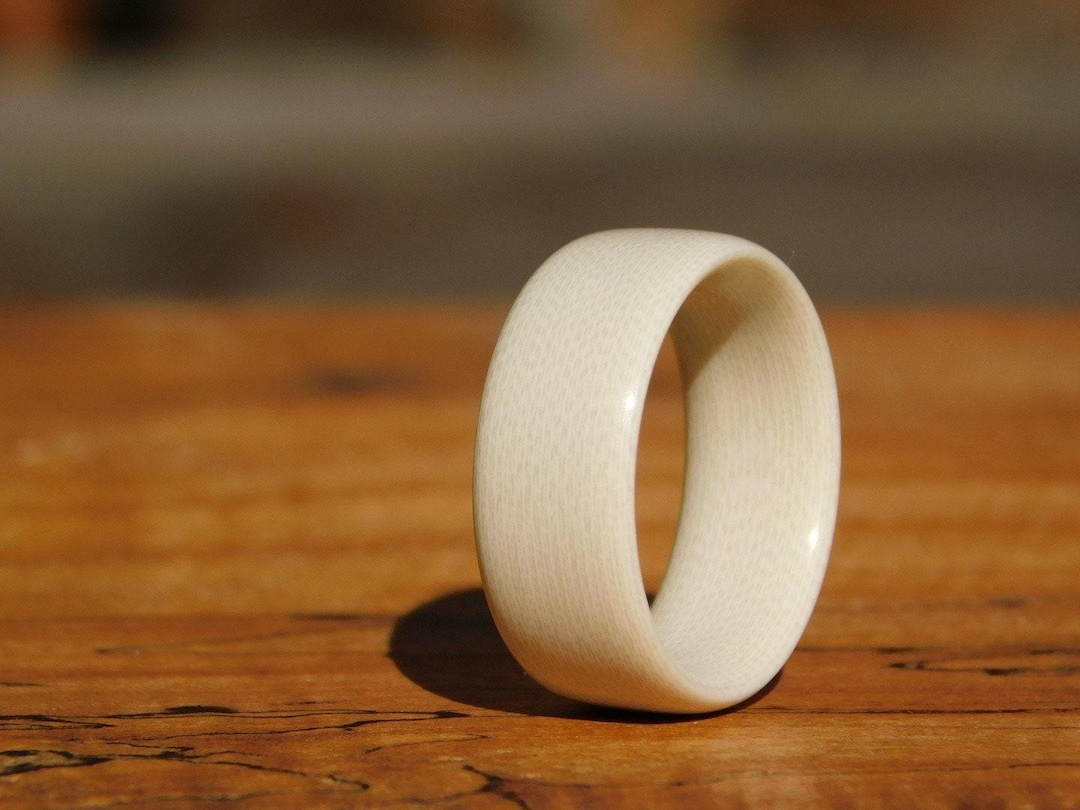 Ivory Toned G10 Ring - Etsy