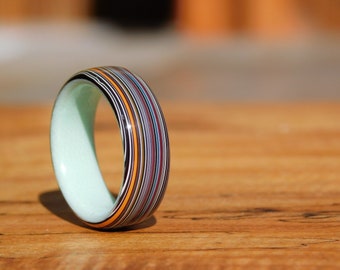 Fordite x Tiff Blue G10 Ring