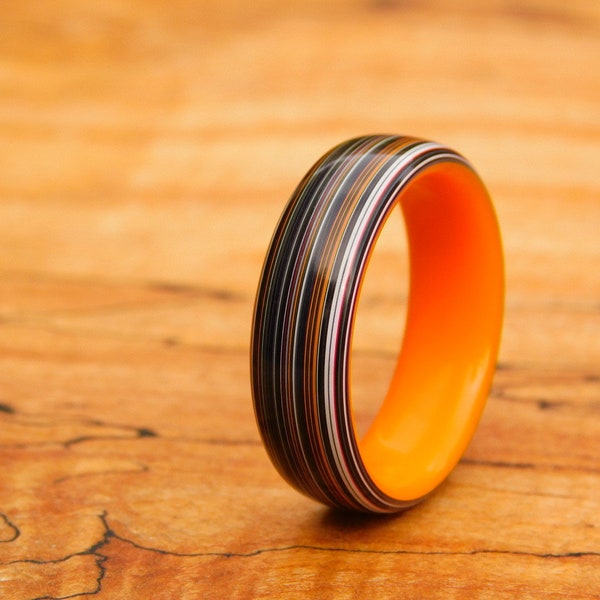 Fordite x Orange Glow Ring