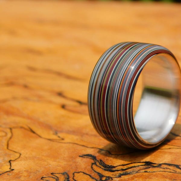 Fordite x Sterling Silver Ring