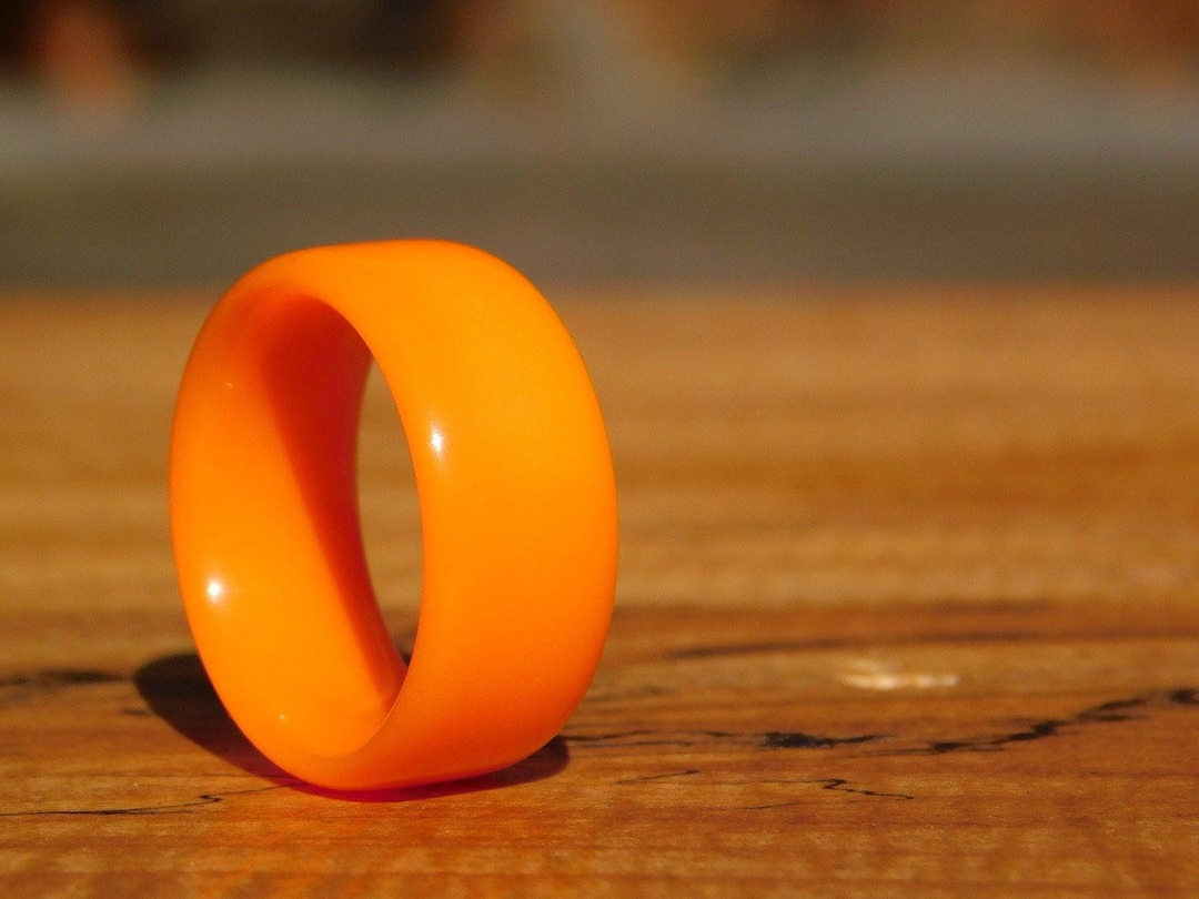 Sunshine Orange Glow Ring - Etsy