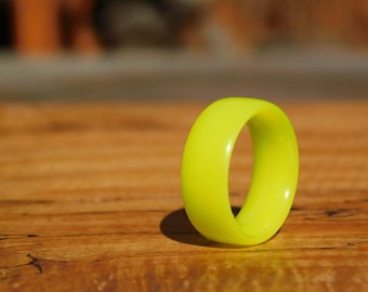 Neon Yellow Glow Ring