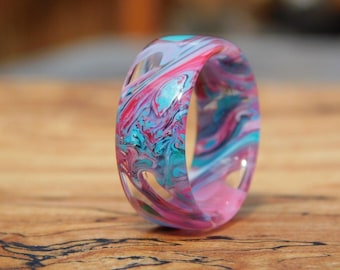 Cotton Candy Resin Ring