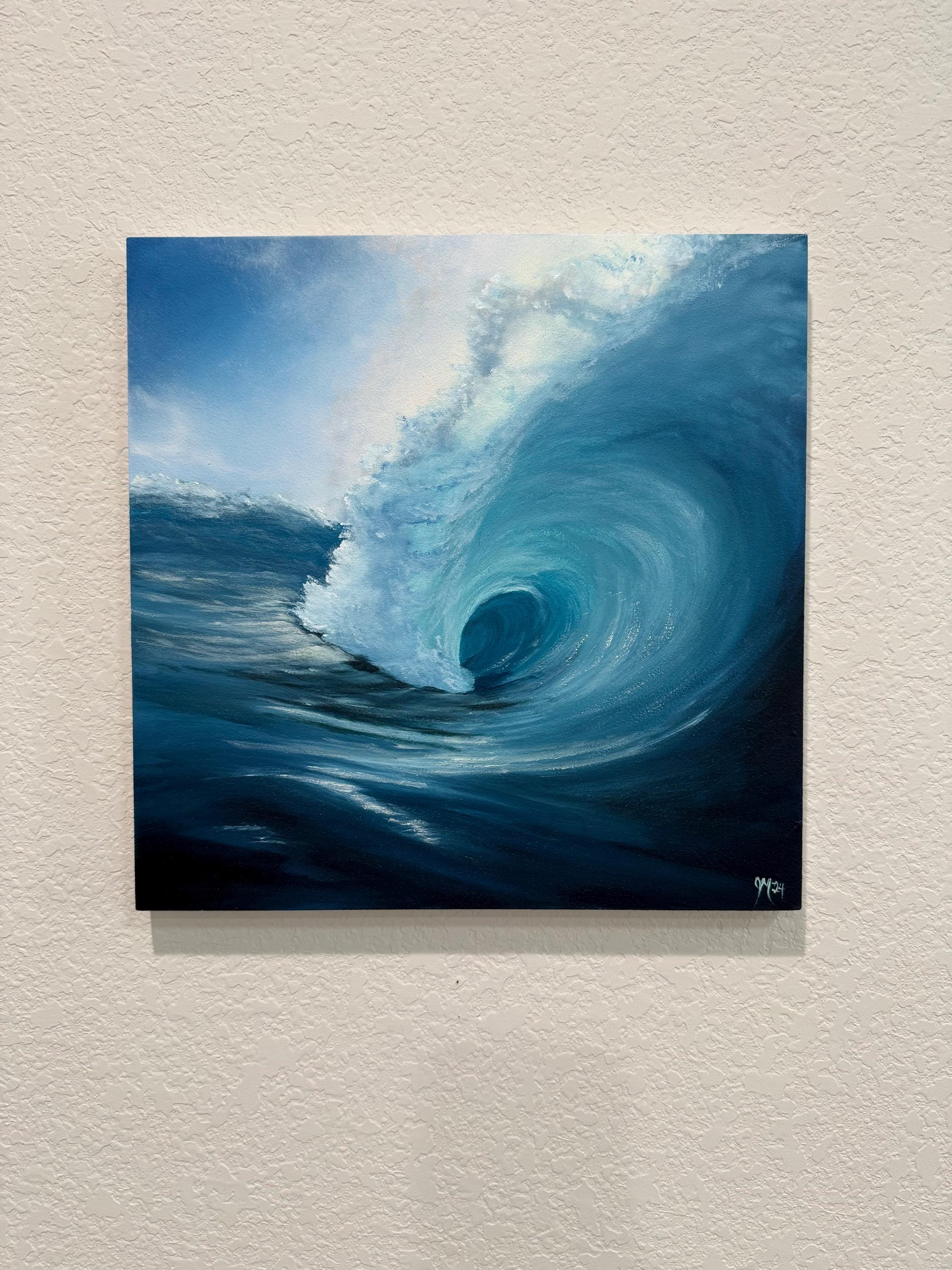 木の油絵：波立つ海景 - 海岸アート、風景画 - Etsy 日本