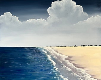 Seascape Painting, Abstract Seascape, Landscape Painting, Acrylic Painting, Ocean Art, Coastal Art, Contemporary, Modern Art