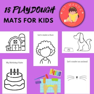 Playdough Mats for Fine Motor and Sensory Play| Early Intervention Therapy | Occupational Therapy Activities for Kids