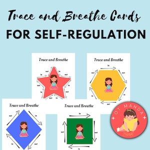 Imprimibles de autorregulación, seguimiento y respiración para niños pequeños y niños / Atención plena y calma en terapia ocupacional / Intervención temprana