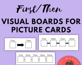 Visual Boards for Daily Routines and Tasks | Picture Card First Then Charts | Speech Therapy | Pediatric OT | Early Intervention