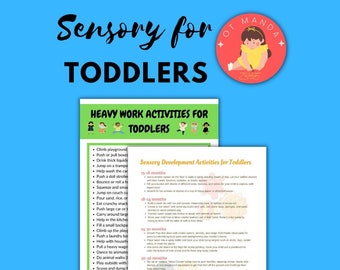 Sensory for Toddlers | Sensory Development and Heavy Work Activities | Early Intervention Occupational Therapy Handouts for Parents
