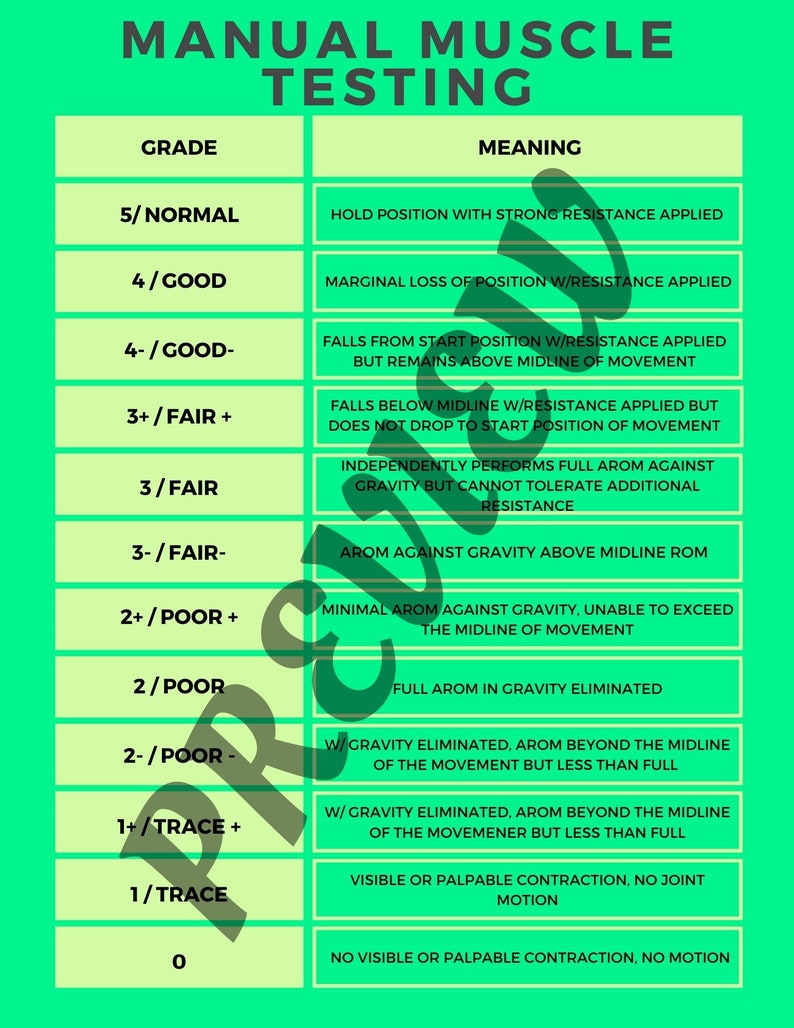 Manual Muscle Testing Guide for Occupational Therapy | OT and COTA ...