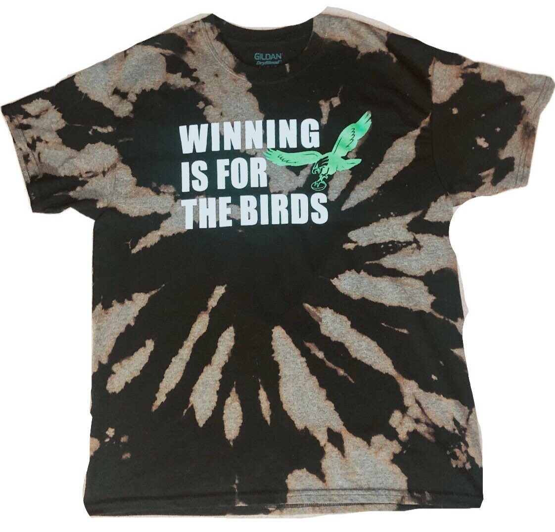 Winning is for the Birds Eagles Bleach Dye T Shirt - Etsy India