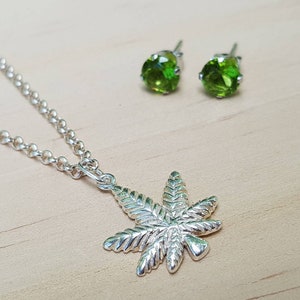 Cannabis Silver 925 - Etsy Australia