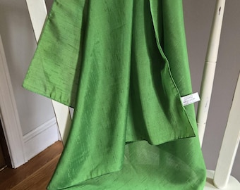 Vintage St. Michael Green Square Scarf: Italian Rayon Blend