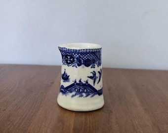 Vintage Willow Grindley Blue and White Single Creamer