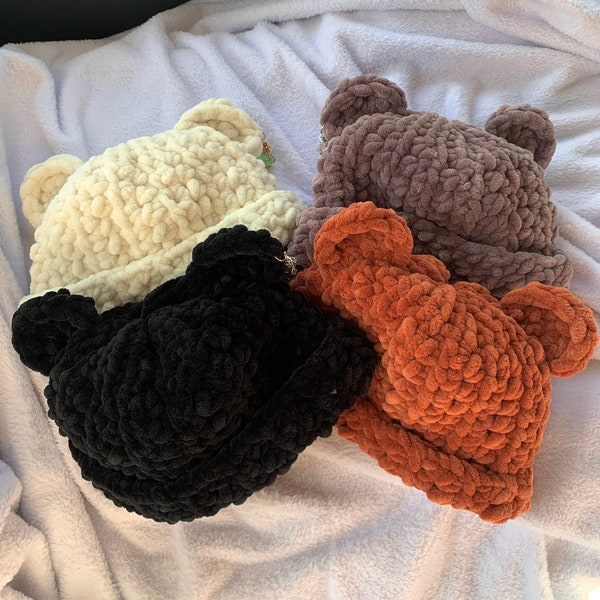 Crochet Bear Hat PATTERN