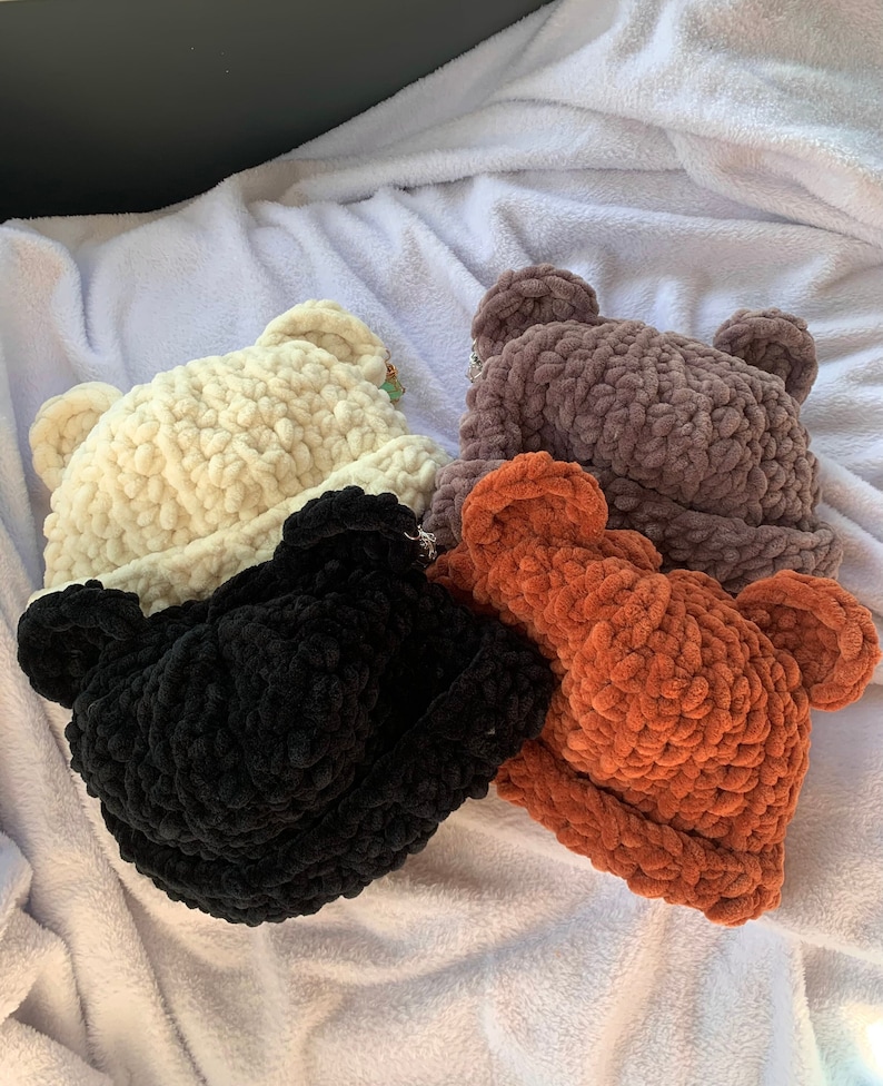 Crochet Bear Hat PATTERN - Etsy
