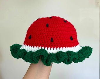 Crochet Watermelon Fundraiser Hat MADE TO ORDER