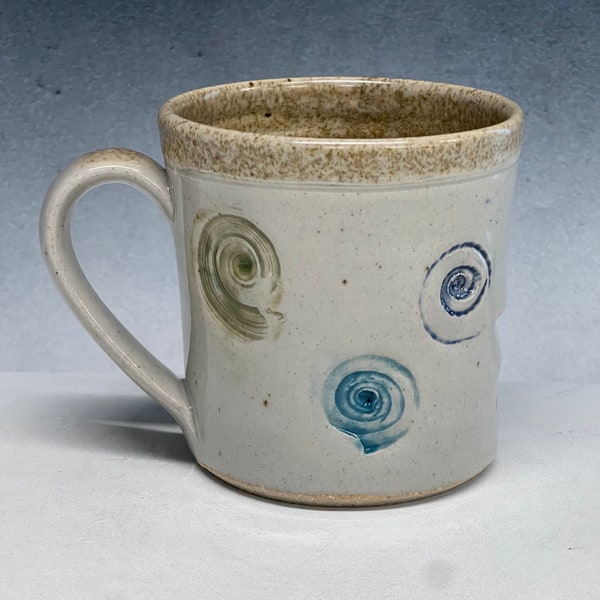 Sea Life mug, Pottery mug, nautical mug, shell mug, coffee mug, handmade mug, starfish, sea shells, shore mug