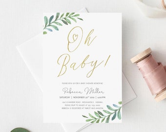 baby shower invitation template etsy baby shower invite template