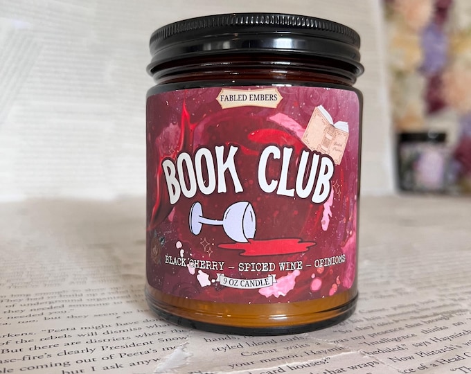 Book Club Candle