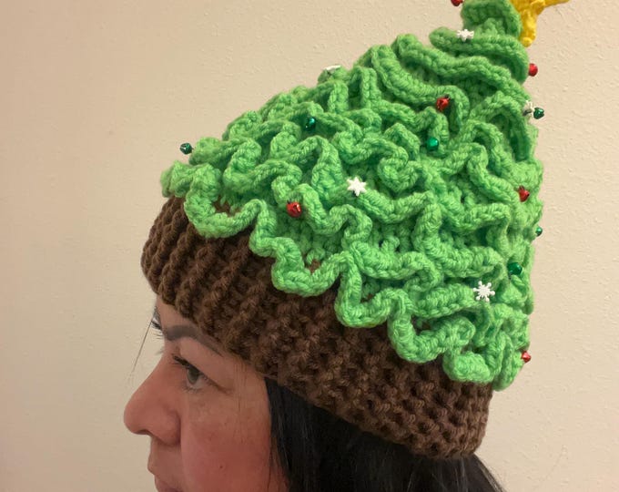 Christmas Tree Jingle and Snowflake Beanie