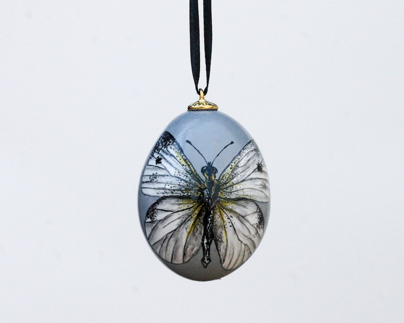 Butterfly Chicken Egg Ornament