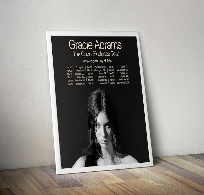 Gracie Abrams Tour 2023 Poster Etsy