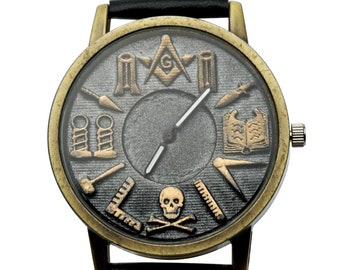 masonic wrist watch