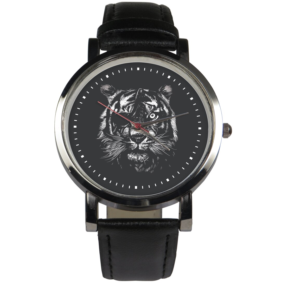 Reloj Tiger: Correa de piel y parche ocular México