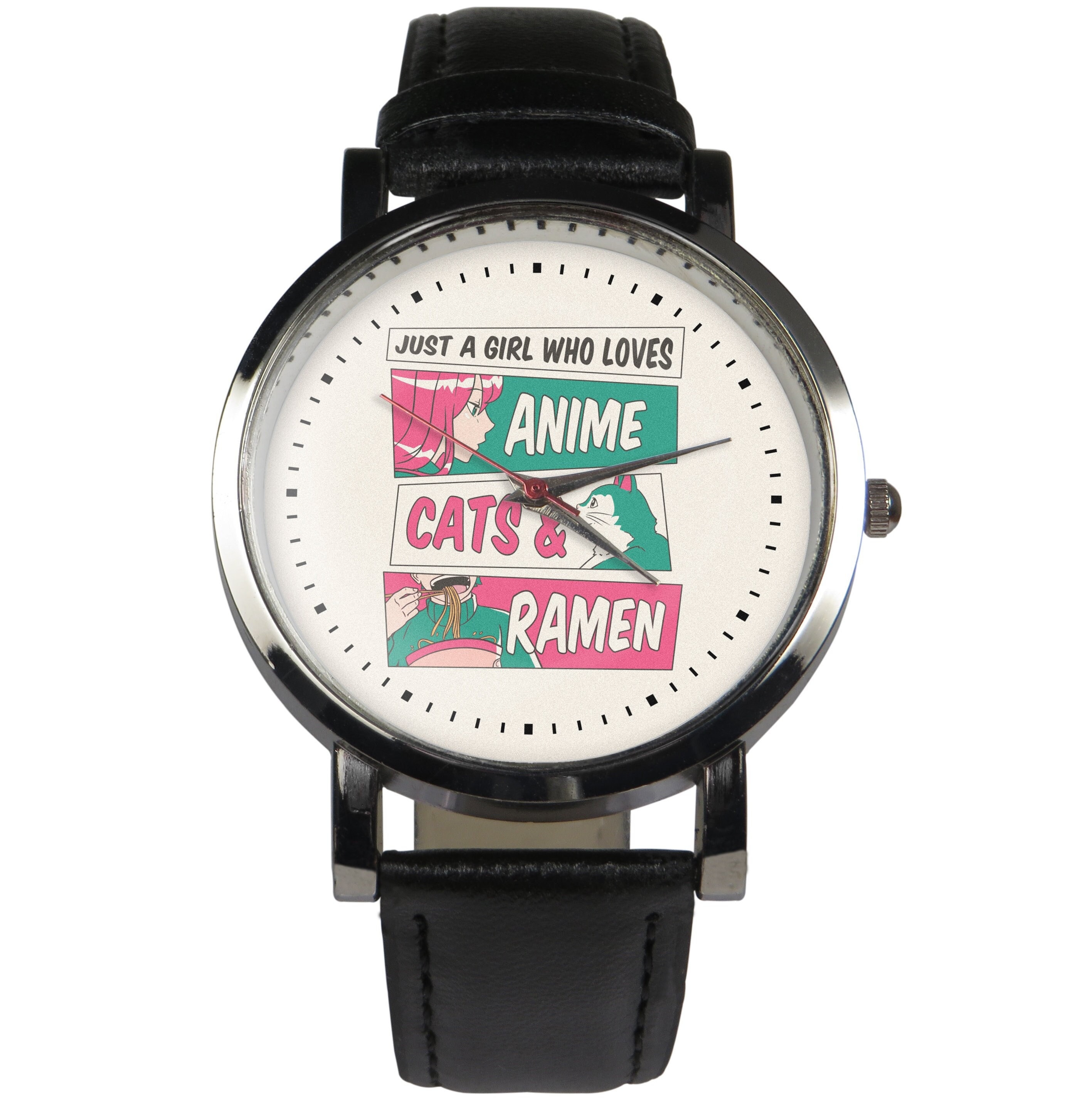 Girl Anime Fan Design Wristwatch. Just a Girl Who Loves Anime - Etsy Canada