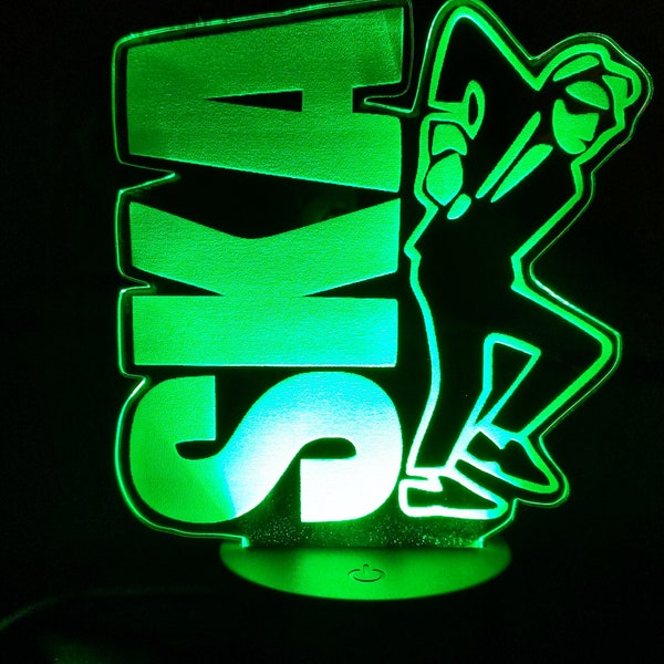 Ska Dancing Man, Northern Soul,  2 Tone , Acrylic Engraved LED lamp