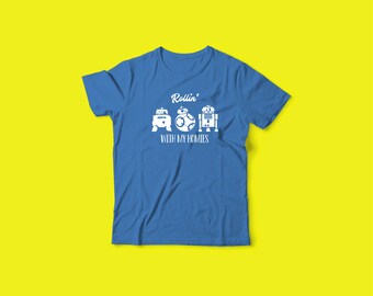 Peuter/jeugd/Unisex/volwassene Short Sleeve Tee Cricut Template - Star Wars: Rollin ' met mijn Homies