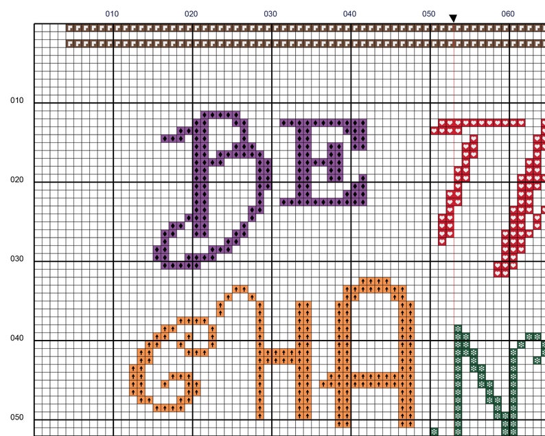 Be the Change I Want to See in the World Beginner Cross-Stitch Pattern PDF inspired by Mahatma Gandhi image 5
