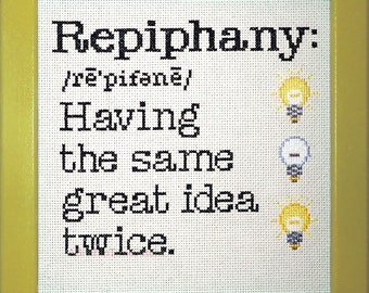 Repiphany: Having the same great idea twice Beginner Cross Stitch PDF