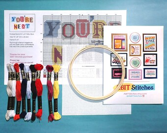 You're Next Ransom Note True Crime Cross-stitch Kit for True Crime Fans and Murderinos