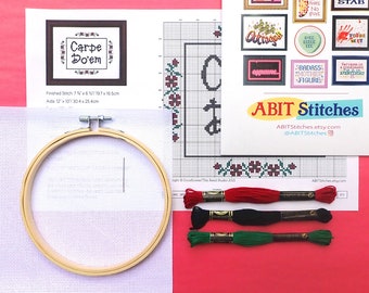 Carpe Do'em Cross-Stitch Kit, Funny DiY Carpe Diem Parody