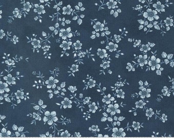 Moda "Cascade" Garden Blooms Floral Midnight (44322-15) by 3 Sisters