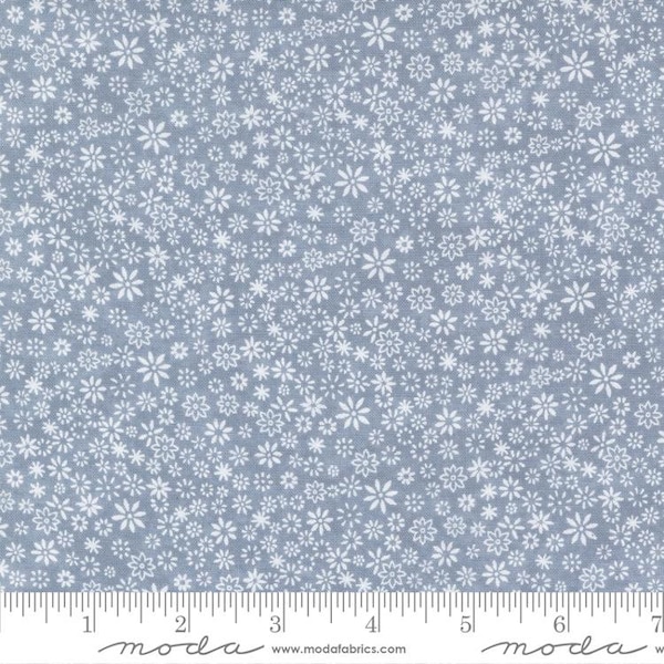 Moda "Winter Flurries" Snowstorm Blender Flower Sky (6883-22) by Holly Taylor