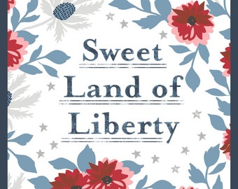 Moda "Old Glory" Sweet Land of Liberty Panel Multi (5207-11) by Lella Boutique 36"x44"