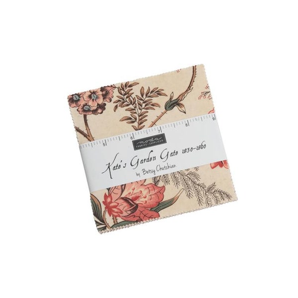 Moda "Kates Garden Gate" 5" Charm Pack Square by Betsy Chutchian 42 pc