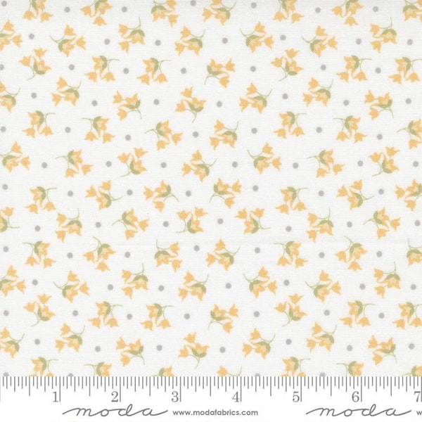 Moda "Buttercup & Slate" Tulip Small Floral Cloud (29154-11) by Corey Yoder from Coriander Quilts