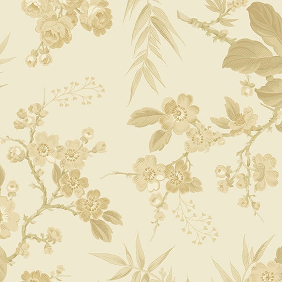 Sonoma Fabric #8625-L1 Meadow Shirting Tiny Flowers Cream Quilt Shop Quality