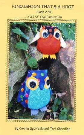 Thats A Hoot Owl Pincushion Pattern from Sew Wonderful Dreams