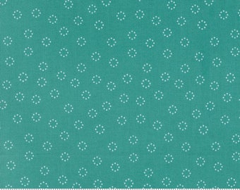 Moda "Strawberry Lemonade" Daisy Dots Teal (37677-21) by Sherri & Chelsi