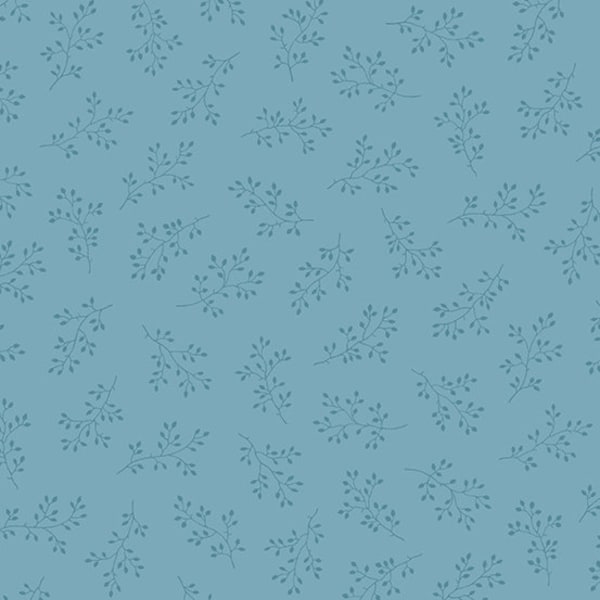 Andover "Olive Branch" Powder Blue (8511-B2) by Edyta Sitar from Laundry Basket Quilts